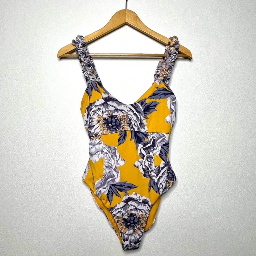 Maeve Anthropologie Floral One Piece Swimsuit XL
